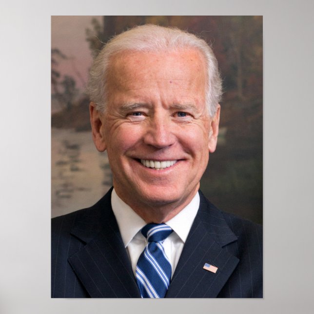 Joe Biden Portrait Photo Poster (Front)