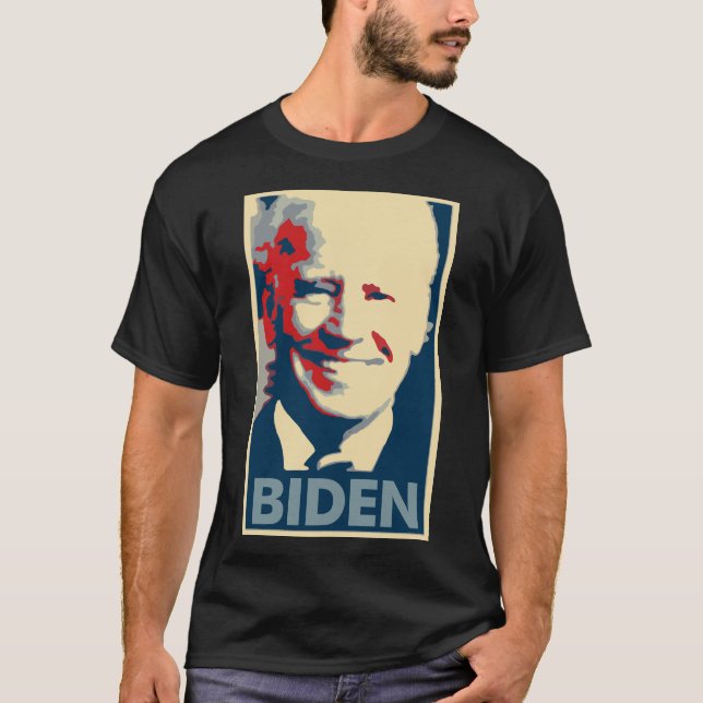 Joe Biden Poster Political Parody T-Shirt (Front)