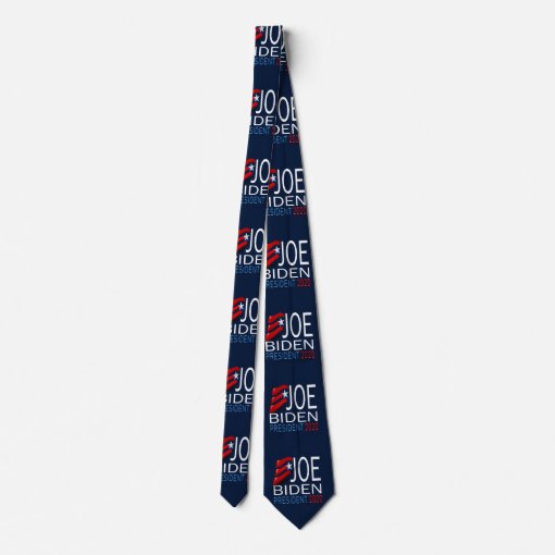 Joe Biden President 2020 Election Red Blue Text Neck Tie Zazzle