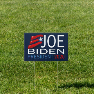 Joe Biden President 2020 Election Red Blue Text Sign
