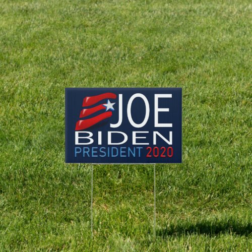 Joe Biden President 2020 Election Red Blue Text Sign
