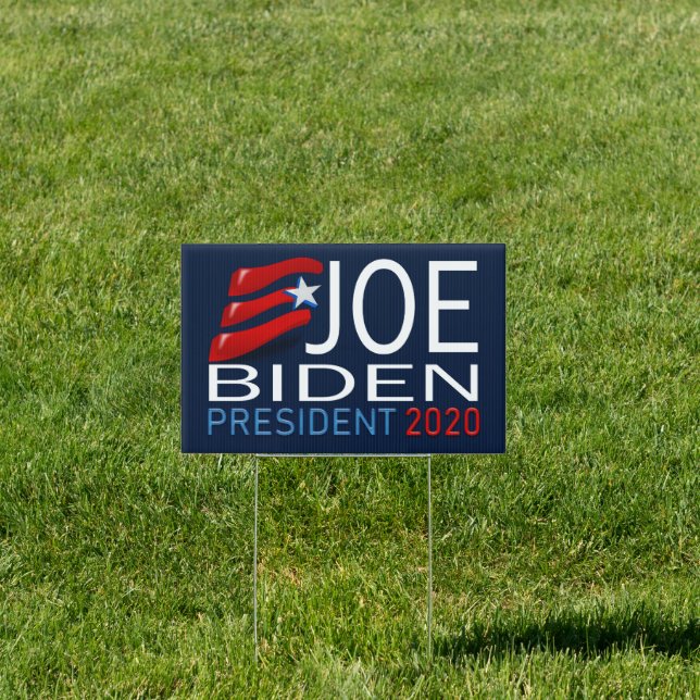 Joe Biden President 2020 Election Red Blue Text Sign (Insitu)