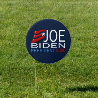 Joe Biden President 2020 Election Red Blue Text Sign