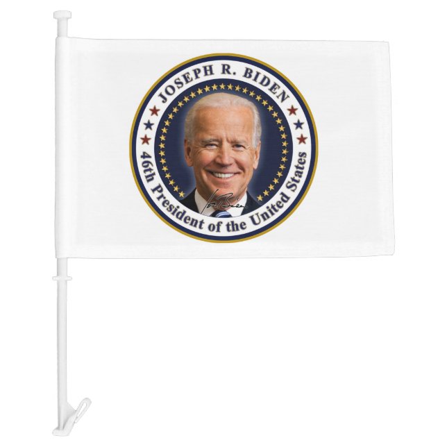 Joe Biden President Inauguration Day Souvenir Car Flag (Front)