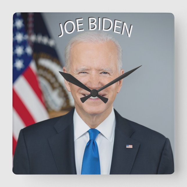 JOE BIDEN President  Square Wall Clock (Front)