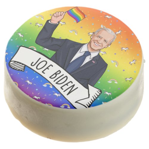 Joe Biden Pride Chocolate Covered Oreo