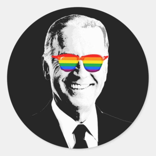 Joe Biden Pride Classic Round Sticker