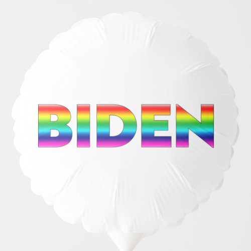 Joe Biden pride lgbtq lgbt rainbow colors Balloon