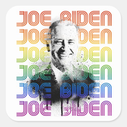 Joe Biden Pride Square Sticker