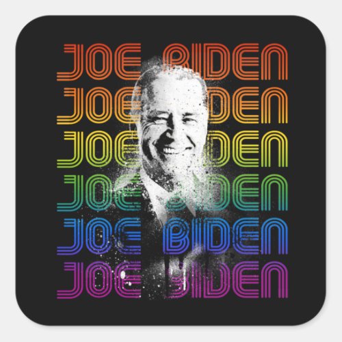 Joe Biden Pride Square Sticker