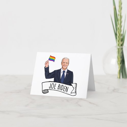 Joe Biden Pride Thank You Card