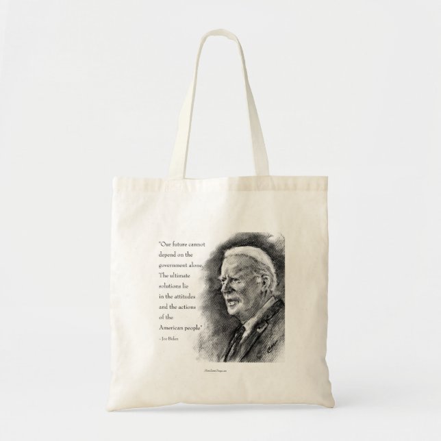 Joe Biden & Quote Ecofriendly Tote Bag (Front)