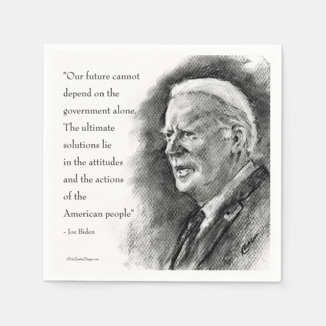 Joe Biden & Quote Napkins (Front)