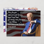Joe Biden Quotes about America Postcard (Front/Back)