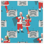 joe biden santa kamala harris blue white house fabric