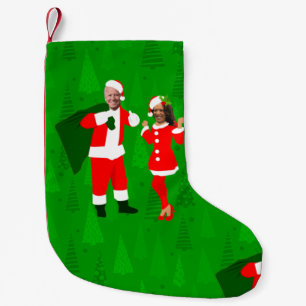 joe biden santa kamala harris christmas trees small christmas stocking