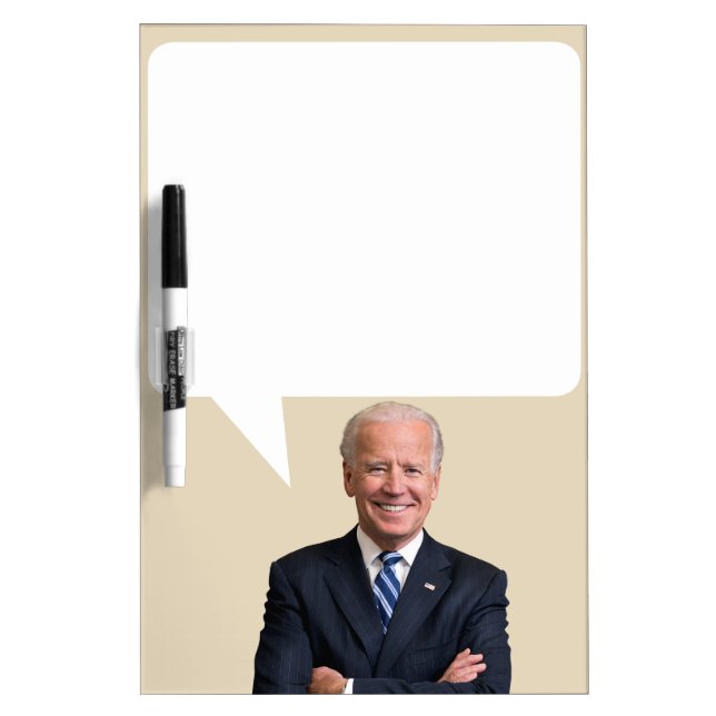 Joe Biden Says US President Speech Bubble Dry Erase Board (Front)