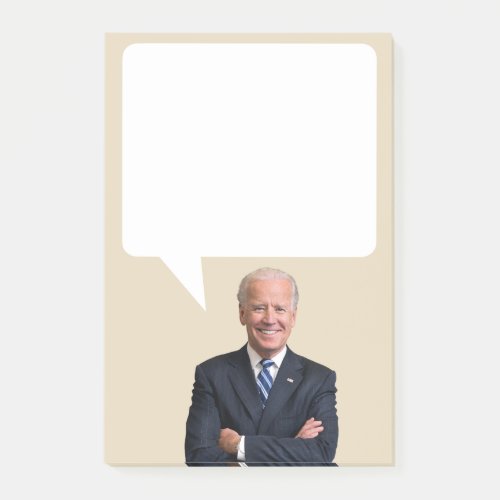 Joe Biden Says US President Speech Bubble Post_it Notes