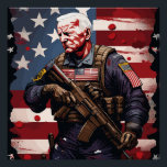 Joe Biden Soldier Poster<br><div class="desc">Joe Biden designs with high resolution quality and unbreakable for printing.</div>