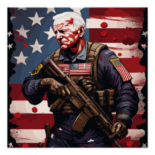 Joe Biden Soldier Poster