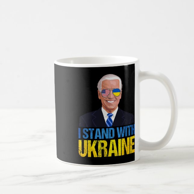 Joe Biden Stand With Ukraine - American Support Uk Coffee Mug (Right)
