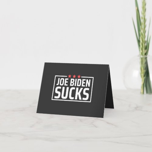 joe Biden Sucks Card