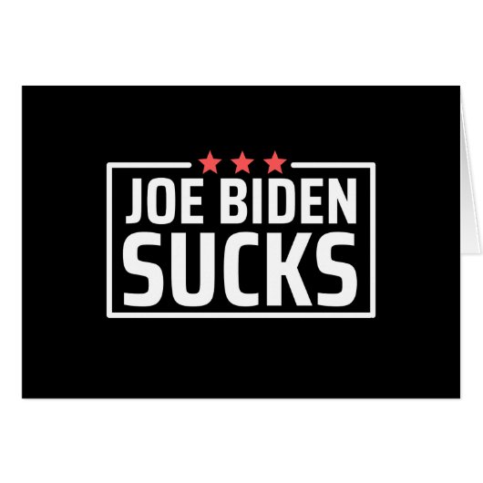 joe Biden Sucks Cards (Front Horizontal)