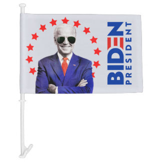 Joe Biden Sunglasses 2020 Presidential Election Car Flag
