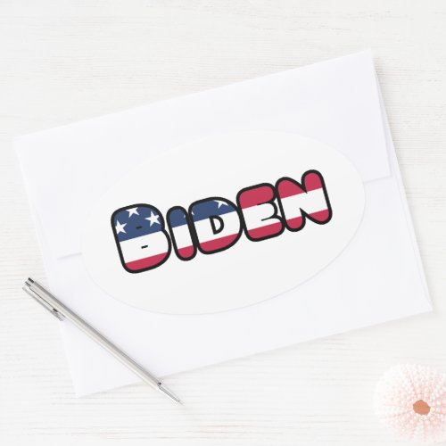 Joe Biden Support US President Election 2020 Oval Sticker