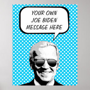 Joe Biden Thought Bubble Poster