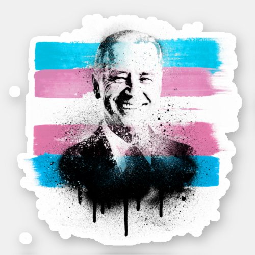 Joe Biden Trans Pride Sticker