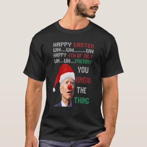 Joe Biden Ugly Christmas Sweater For Men