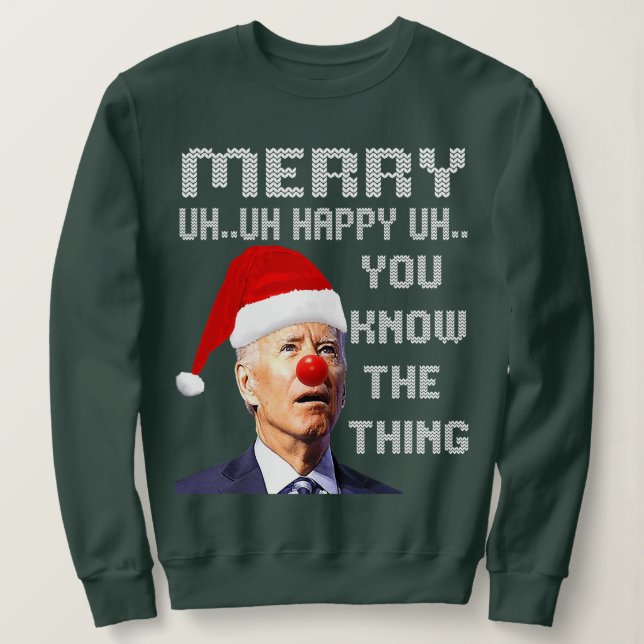 Joe Biden Ugly Christmas Sweater For Men _ Women F (Design Front)