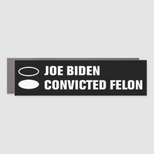 Joe Biden Vs Convicted Felon Ballot Paper Voting Car Magnet
