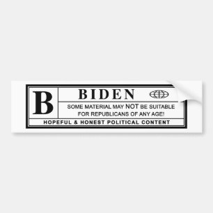 Joe Biden Warning Label
