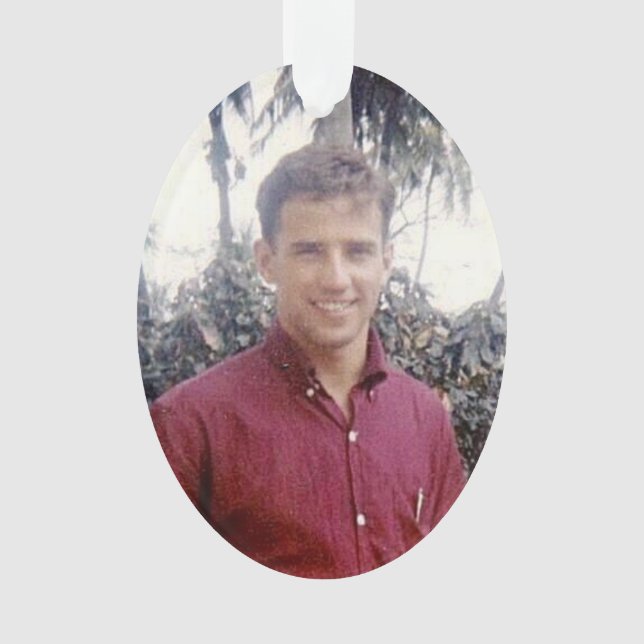 Joe Biden young hot stylized Ornament (Front)