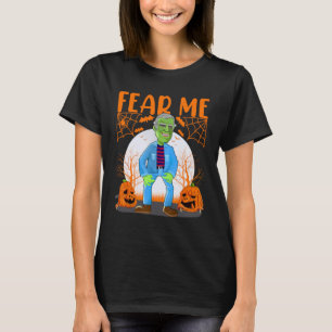 Joe Biden Zombie Fear Me Funny Halloween Anti Joe  T-Shirt