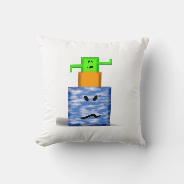 Joe Cactus Pillow (Front)