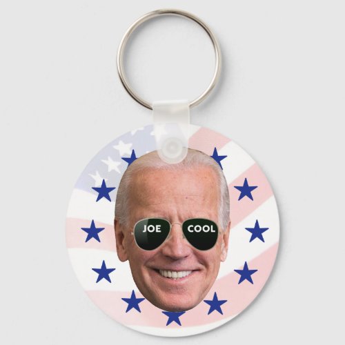 Joe Cool Biden Flag 2020 Presidential Election Keychain