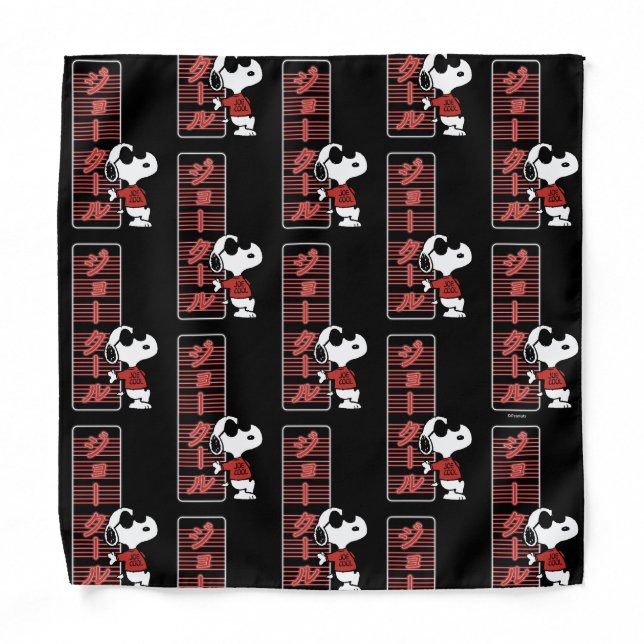 Joe Cool Japanese Neon Lights Bandana (Front)