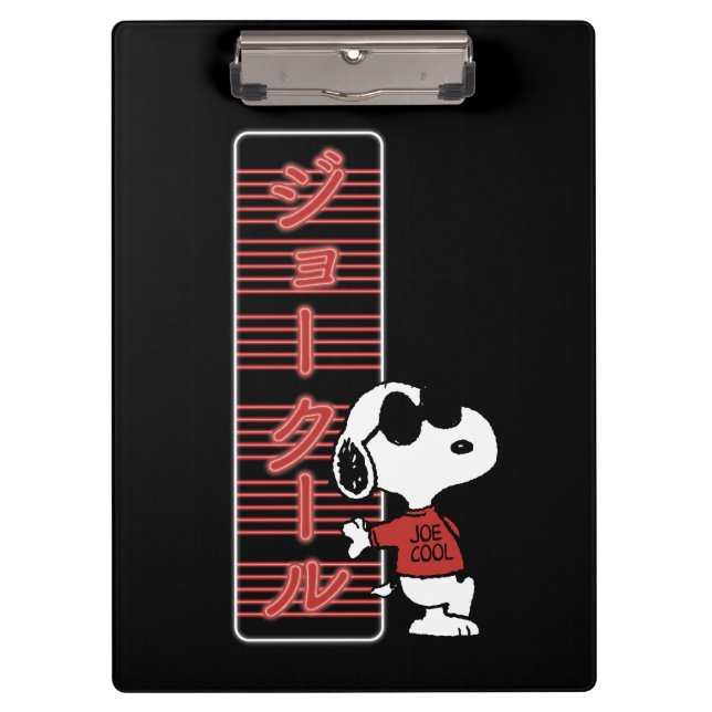 Joe Cool Japanese Neon Lights Clipboard (Front)