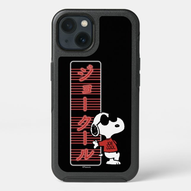Joe Cool Japanese Neon Lights Otterbox iPhone Case (Back)