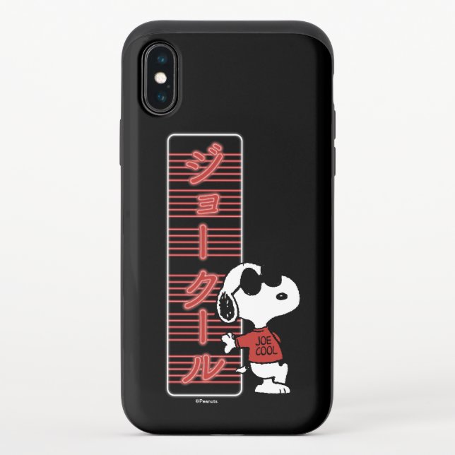 Joe Cool Japanese Neon Lights Uncommon iPhone Case (Back)