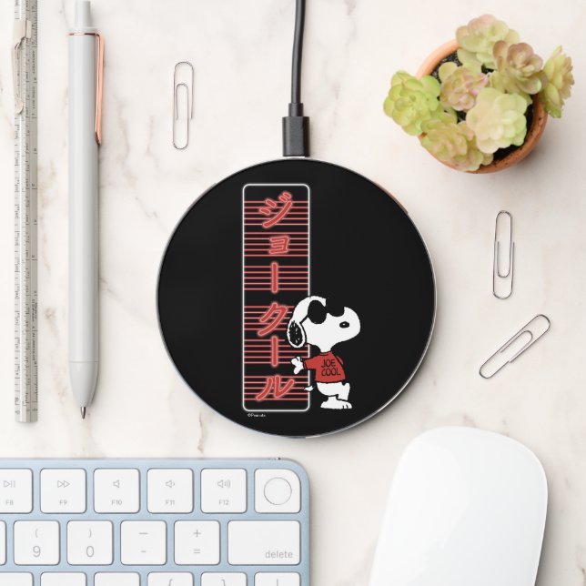 Joe Cool Japanese Neon Lights Wireless Charger (Desk)
