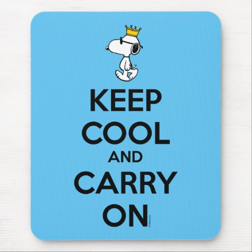 Joe Cool Keep Cool And Carry On Mouse Pad