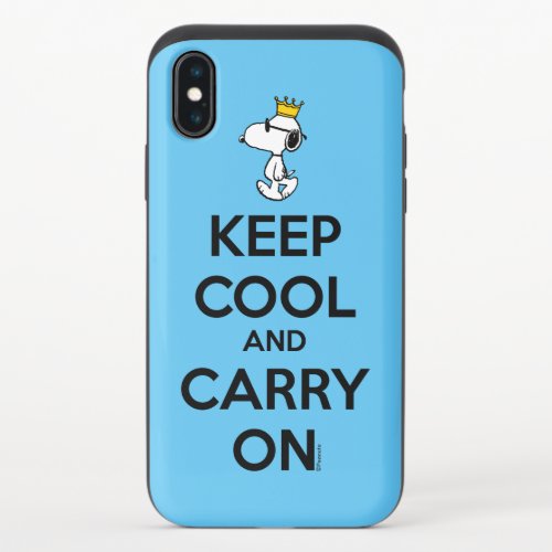 Joe Cool Keep Cool And Carry On iPhone X Slider Case