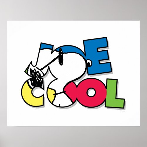 Joe Cool Name Picture Cutout Poster