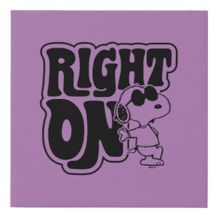 Joe Cool - Right On Faux Canvas Print