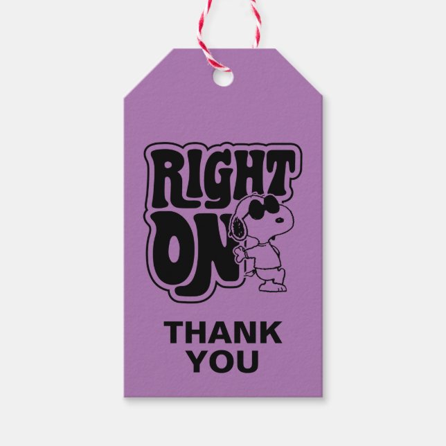 Joe Cool - Right On Gift Tags (Front)