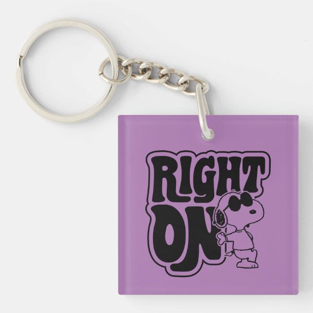 Joe Cool - Right On Keychain (Front)
